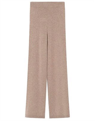 Nevin Medium Soft Wool Bukser - Beige Melange